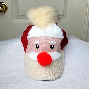 Holiday Santa Sherpa Corduroy Baseball Cap